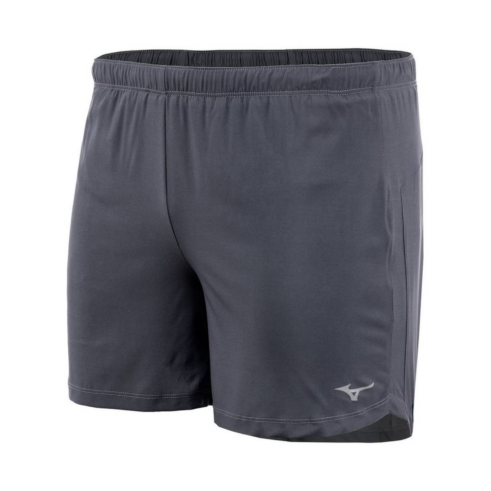 Pantalones Cortos Mizuno Core 5" Mujer Gris Ofertas AQBJ-06798